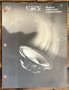 Electrovoice EV FORCE 10 12 15 Speaker Spec Sheet *Original* - Picture 1 of 1