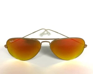 Gafas de sol Ray-Ban RB 3025 112/69 aviador mate dorado naranja flash 58 mm - LEER - Imagen 1 de 12
