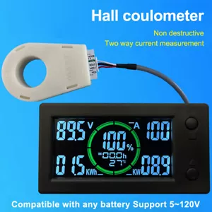 DC0-300V 50A/100A/200A/400A Bluetooth Voltage Current Power Energy Coulomb Meter - Picture 1 of 20