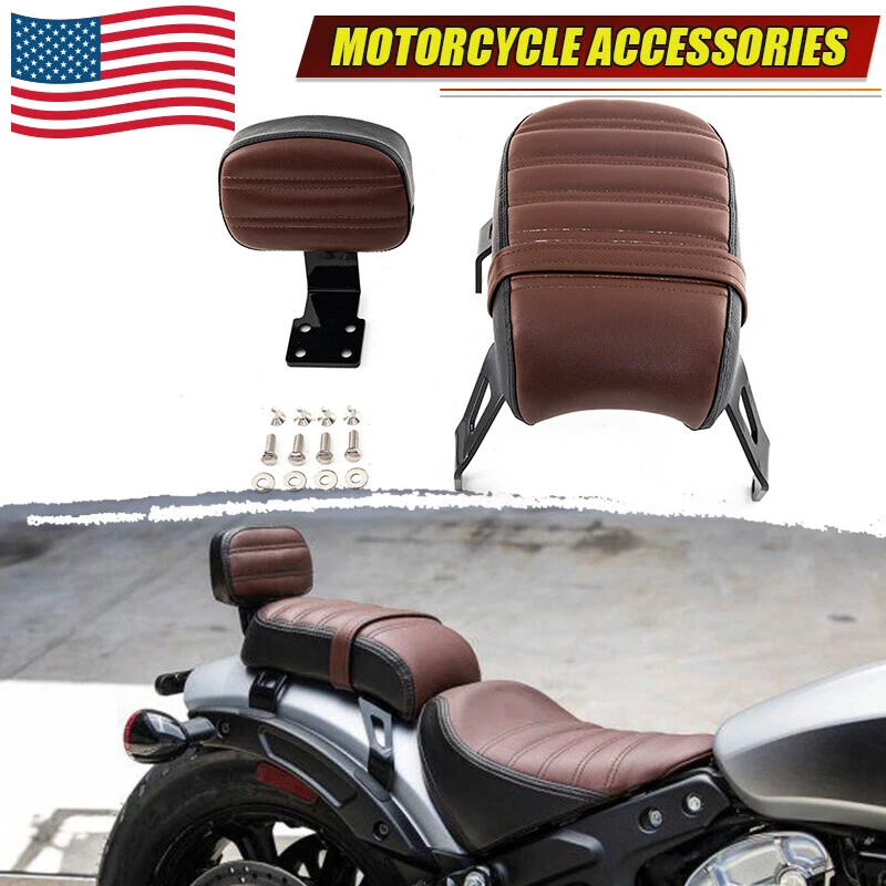 Passenger Seat Rear Seat Backrest Sissy Bar  Indian Scout Bobber 2018 -2024 Foto 1 de 4