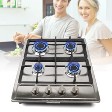 4 Burners Built-In Stove Top Gas Cooktop Kitchen Easy to Clean Gas Cooking Us