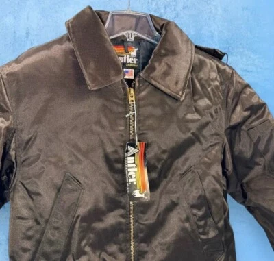 Винтажный новый из старых запасов Streetwear пуховик коричневый рога работы униформа куртка GORPCORE размер 42 L - Изображение 1 из 4