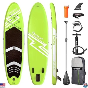 11' Premium Stand Up Paddle Board for Yoga, Surfing, Accessories & Carry Bag - Picture 1 of 6