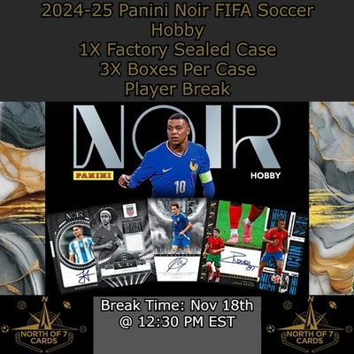 Kylian Mbappe - 2024-25 Panini Noir FIFA Soccer - 1X Case Player BREAK #1 - Image 1 of 3