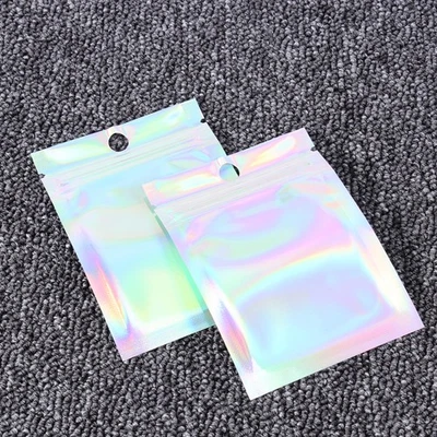  100 PCS Sample Bags Small Zip Storage Little for Jewellery Jewelery Pouches - Image 1 of 4
