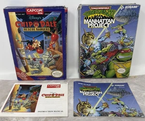 TMNT 3 The Manhattan Project Chip’N Dale Rescue Rangers nur Boxen und Handbücher - Bild 1 von 20