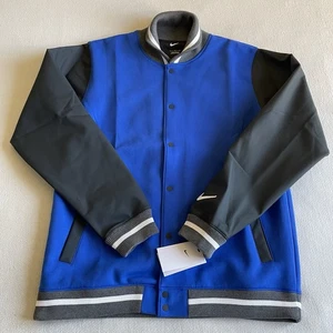 Nike Men Size Large Team Blue Letterman Varsity Jacket - Picture 1 of 11