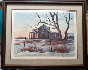 James Killen Abandoned House Landscape Lithograph Framed Signed Numbered 29 x 36 - Picture 1 of 6