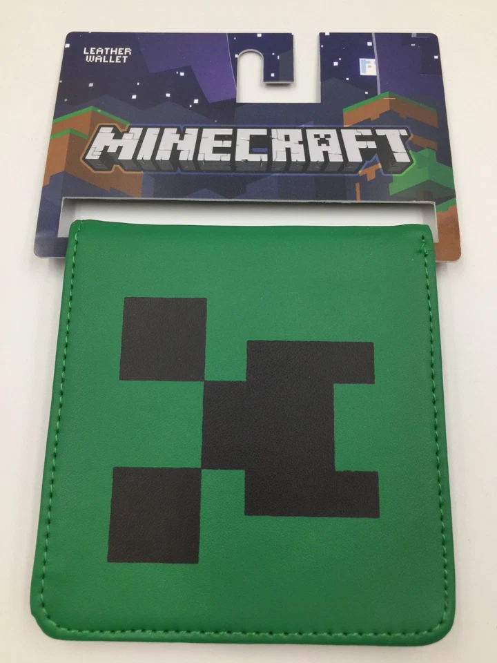 Minecraft • Creeper Leather Wallet • Officially Licensed • New - Image 1 of 3