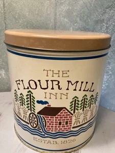Flour Mill, Sugar Shack, Tea Kettle Tin Set Vintage - Picture 1 of 7