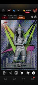 WWE Topps Slam Limited Edition 199 cc Iconic Purple Checkerboard Chelsea Greene - Bild 1 von 1