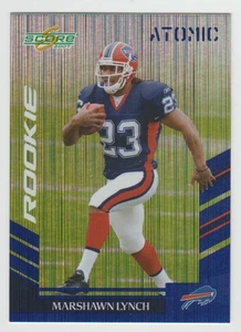 MARSHAWN LYNCH 2007 Score ATOMIC Rookie Card #381 SP RC Set Break SEE SCANS A2 - Picture 1 of 2