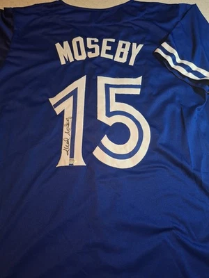 Lloyd Moseby Toronto Blue Jays Signed Jersey XL PSA Autograph Tigers Shaker - Image 1 of 4