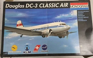 MONOGRAM Douglas DC-3 Classic Air, 1/48, complete, 5 great schemes, serial 74008 - Picture 1 of 2