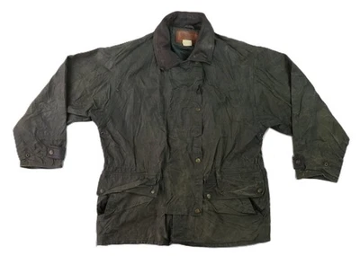 Outback Trading Company US Mens L 44 Oilskin Waxed Cotton Midwest Jacket Coat - Image 1 of 4