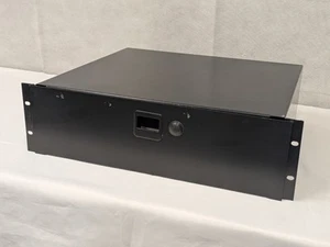 19" 3U Rackmount Drawer Cabinet 3 Unit Rackmount Storage Compartment - Picture 1 of 8