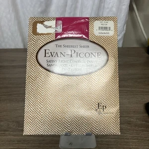 New Evan-Picone Hot Pink Medium Pantyhose Sheerest Sheer Santiny Light - Picture 1 of 13