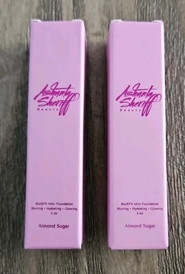 2X Ashunta Sheriff Beauty Blur EFX Mini Foundation Almond Sugar New Sealed 5ml  - Image 1 of 4