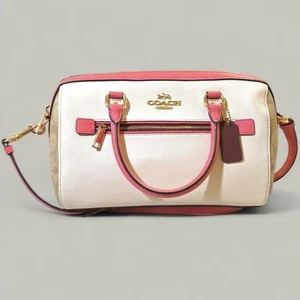 Coach Rowan Confetti Pink Mango Satchel HTF - Picture 1 of 9