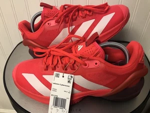 $180 Adidas MENS Tennis ADIZERO CYBERSONIC 2 shoe IE1378 Lucid Red/Aurora- sz 8 - Picture 1 of 11