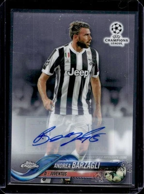 2017 Topps Chrome UEFA Andrea Barzagli Auto #39 Juventus - Image 1 of 2