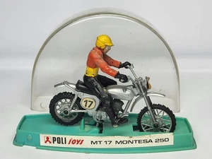 Vintage Polytoys MT 17 MONTESA 250 Spielzeug Motorrad in Original Vitrine - Bild 1 von 7