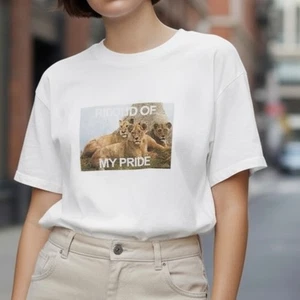 Camiseta de Algodón Gráfico Aerie Offline Proud Of My Pride Lion Talla M Nueva Con Etiquetas - Imagen 1 de 6