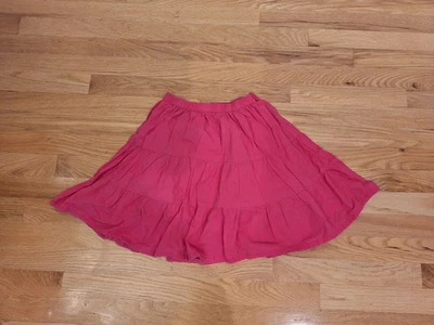 Falda de Colección Cherokee Niñas en Niveles Forrada Pull On Rosa Talla L 10/12 100% Algodón Foto 1 de 4