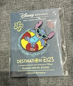 Spilla Disney Destination D23 2025 Visa Rewards Stitch edizione limitata NUOVA - Foto 1 di 2