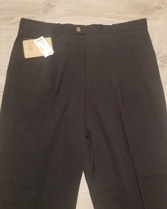 NEU MIT ETIKETT BUGLE BOY VINTAGE HOSE HERREN 38x32 SCHWARZ ELEGANTE HOSE 90er MONTGOMERY WARD - Bild 1 von 7