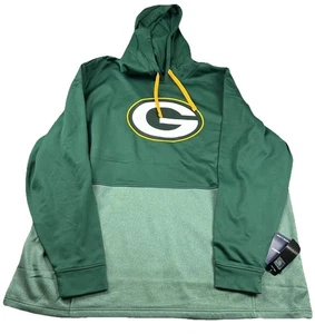 Green Bay Packers Hoodie Men 4XL Green Fleece NFL Football Hooded Sweatshirt NWT - Picture 1 of 11
