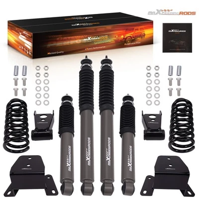 Kit Drop Amortiguadores Delanteros 3" Traseros 4" para Ford F100 F150 2 Ruedas Tracción 1973-1979 Foto 1 de 4