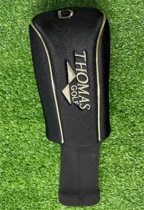 Thomas Golf Black and Gold Driver Headcover / With Sock / Good Condition /GG2761 - Picture 1 of 4