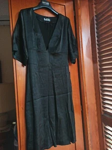 Abito Nero In Raso Kartika  Taglia S - Foto 1 di 4