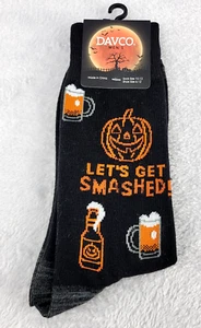 Davco Para Hombres Vamos a Aplastar Halloween Calabazas Novedad Calcetines Redondos Zapato Talla 6-12 - Imagen 1 de 9