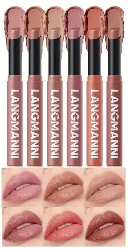 Velvet Matte Lipstick THE SMOOTH NUDE ONE by Langmanni