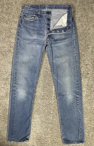 Vintage 90's Levis Indigo Dark Wash Blue 501 jeans W34 L30 Made in USA NWOT - Picture 1 of 13