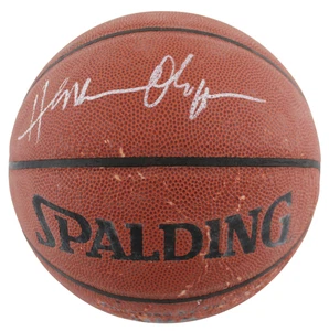 Rockets Hakeem Olajuwon Authentic Signed Spalding Basketball BAS #BG82337 - Picture 1 of 4