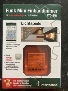 Intertechno Funk-Dimmer ITD-251, 3 - 250 Watt, für geeign. dimmbare Leuchtmittel - Bild 1 von 2