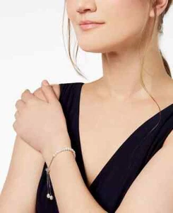 Cultured Freshwater Pearl (4mm) Bolo Bracelet In Sterling Silver - Picture 1 of 5