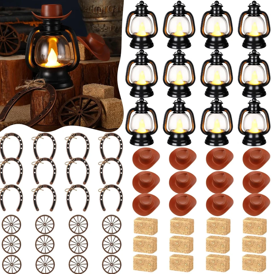 120 Pcs Cowboy Theme Party Decoration Western Party Decor Rodeo Table Centerpiec - Image 1 of 4