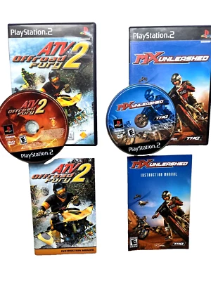 ATV Off Road Fury 2 & MX Unleashed CIB Complete Manual Playstation 2 Games PS2 K - Image 1 of 4