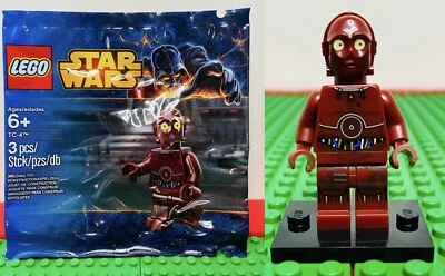 Lego TC-4 Protocol Droid Minifigure Star Wars 5002122 Scale 1:1 Sealed Bag - Image 1 of 4