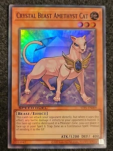 Crystal Beast Amethyst Cat Yu-Gi-Oh! STP5-EN009 Super Rare NM - Picture 1 of 1