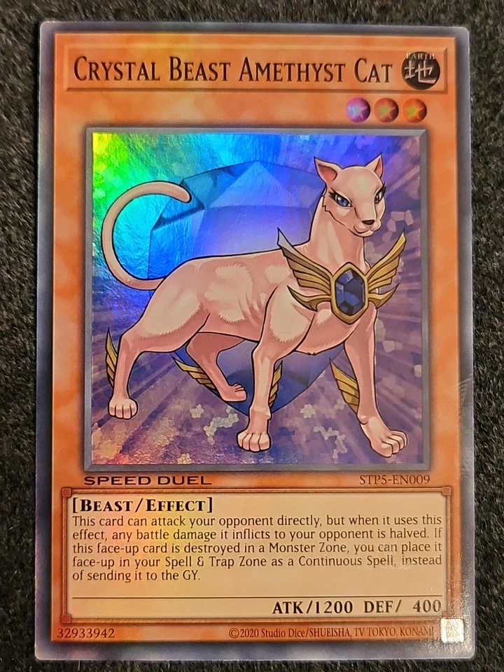 Crystal Beast Amethyst Cat Yu-Gi-Oh! STP5-EN009 Super Rare NM - Image 1 of 1