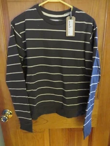 NEU MIT ETIKETT COTTON ON FERGUSON GRAFIK RUNDHALSAUSSCHNITT PULLOVER GRÖSSE S GRAU/CREME - Bild 1 von 4