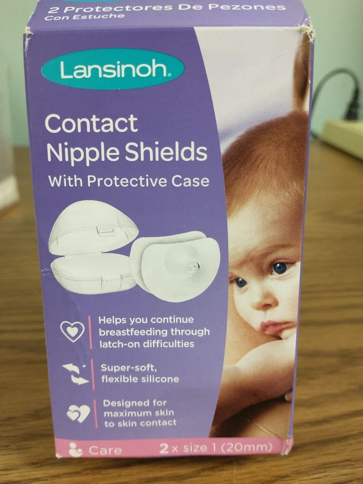 Protectores para pezones de contacto con estuche de transporte, paquete de 2, tamaño, 20 mm  Foto 1 de 4