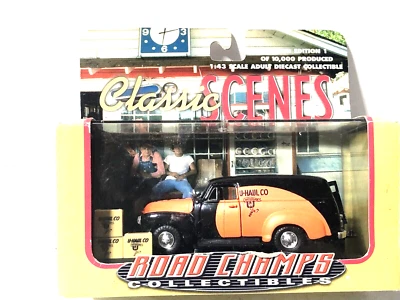 (1) 1:43 Road Champs #7800 Classic Scenes панель Chevy грузовик U- Haul Moving - Изображение 1 из 4