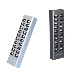 Acasis 20 Port USB 2.0 Hub-Ladeschalter-Splitter-Adapter für Desktop/ Laptop/ PC - Picture 1 of 7