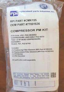 Kompressor PM Kits MIDMARK® Verschmelzungsfilterelement P21, P22, P32 RPI# CMK155 - Bild 1 von 4